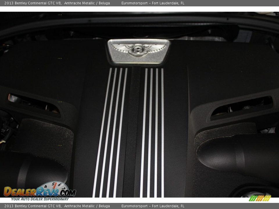 2013 Bentley Continental GTC V8 Anthracite Metallic / Beluga Photo #41