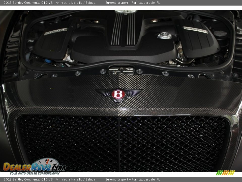 2013 Bentley Continental GTC V8 Anthracite Metallic / Beluga Photo #42