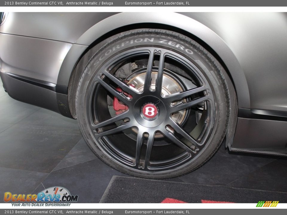 2013 Bentley Continental GTC V8 Anthracite Metallic / Beluga Photo #46