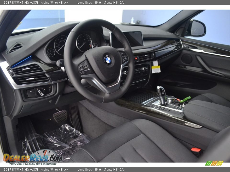 Black Interior - 2017 BMW X5 xDrive35i Photo #7