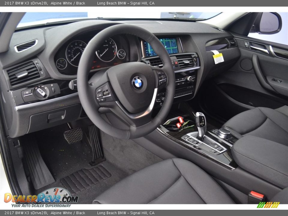2017 BMW X3 sDrive28i Alpine White / Black Photo #8