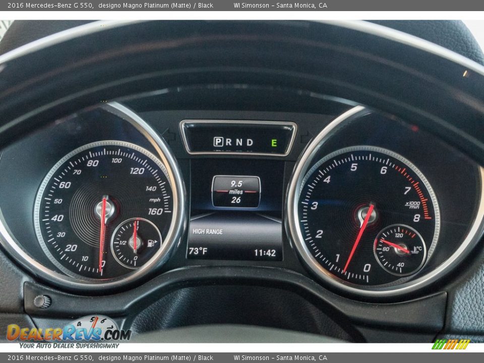 2016 Mercedes-Benz G 550 Gauges Photo #7