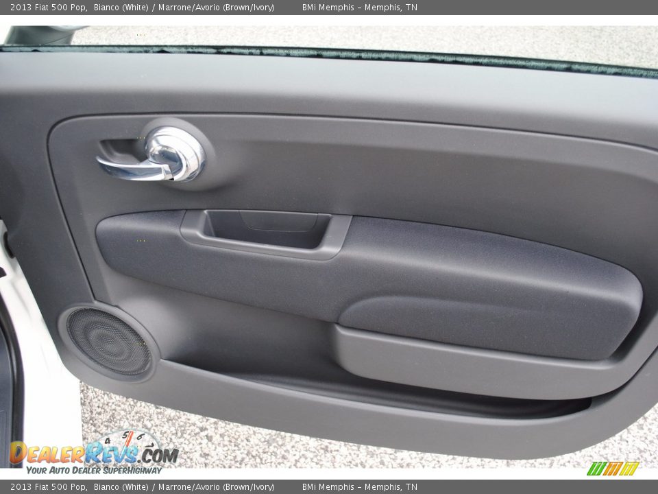 2013 Fiat 500 Pop Bianco (White) / Marrone/Avorio (Brown/Ivory) Photo #15