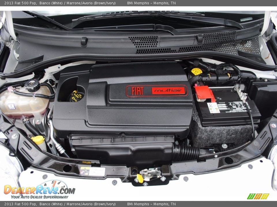 2013 Fiat 500 Pop Bianco (White) / Marrone/Avorio (Brown/Ivory) Photo #20