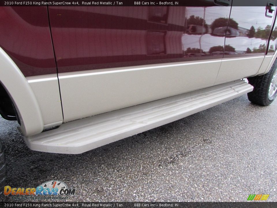 2010 Ford F150 King Ranch SuperCrew 4x4 Royal Red Metallic / Tan Photo #10