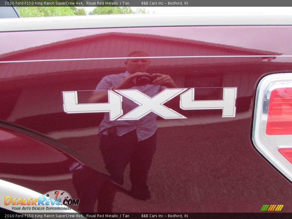 2010 Ford F150 King Ranch SuperCrew 4x4 Royal Red Metallic / Tan Photo #12