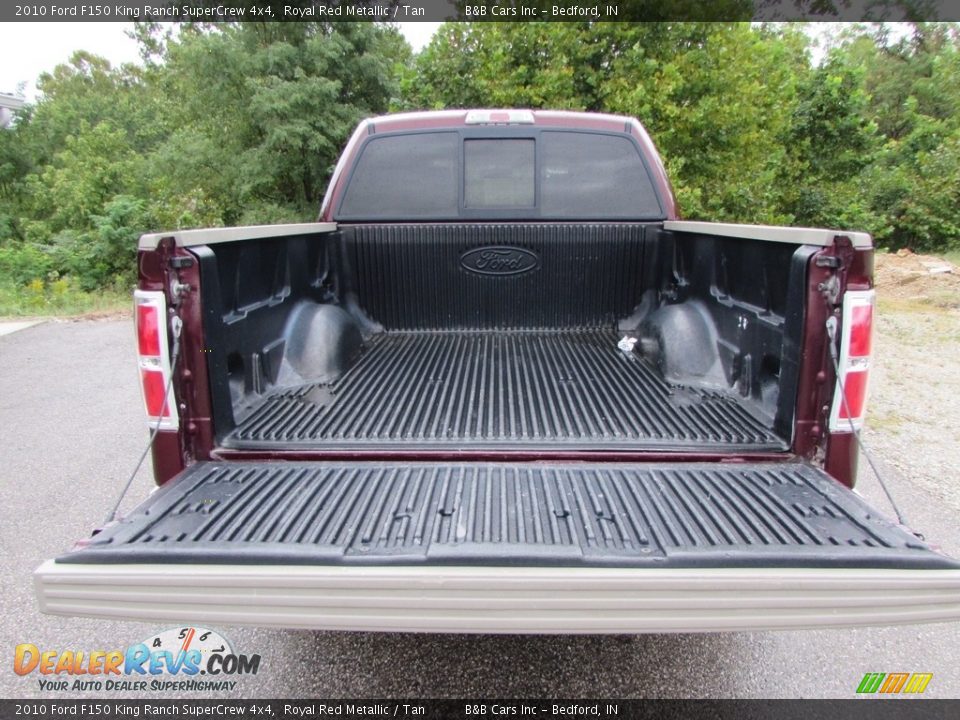 2010 Ford F150 King Ranch SuperCrew 4x4 Royal Red Metallic / Tan Photo #15