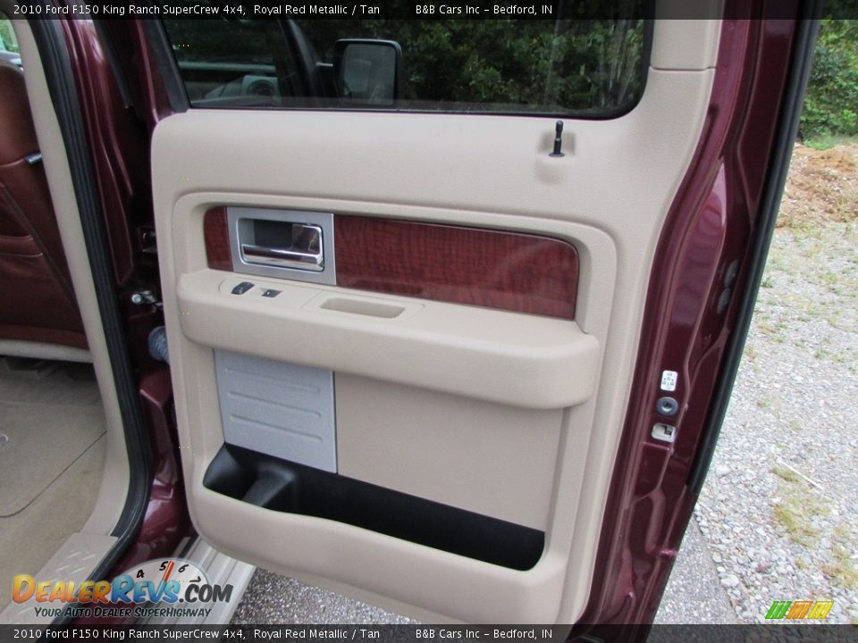 2010 Ford F150 King Ranch SuperCrew 4x4 Royal Red Metallic / Tan Photo #16