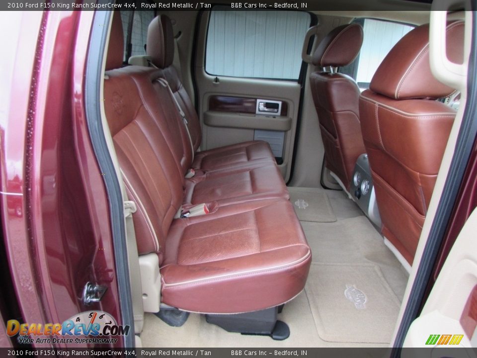 Rear Seat of 2010 Ford F150 King Ranch SuperCrew 4x4 Photo #17