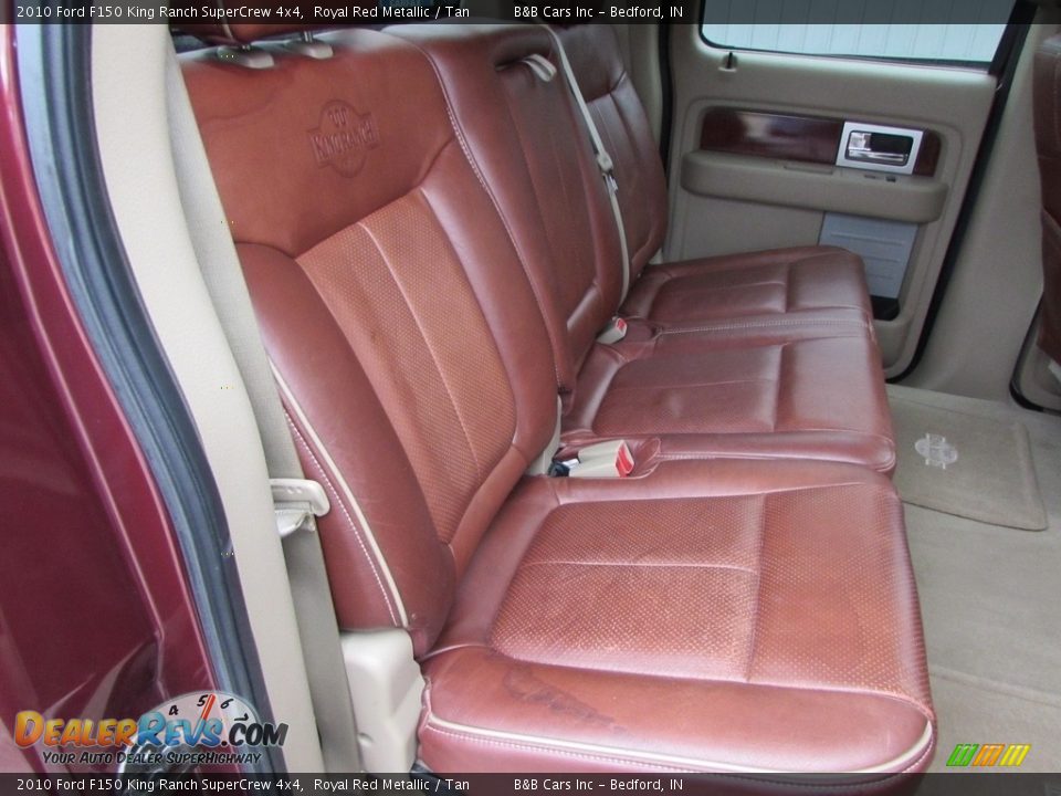 Rear Seat of 2010 Ford F150 King Ranch SuperCrew 4x4 Photo #18