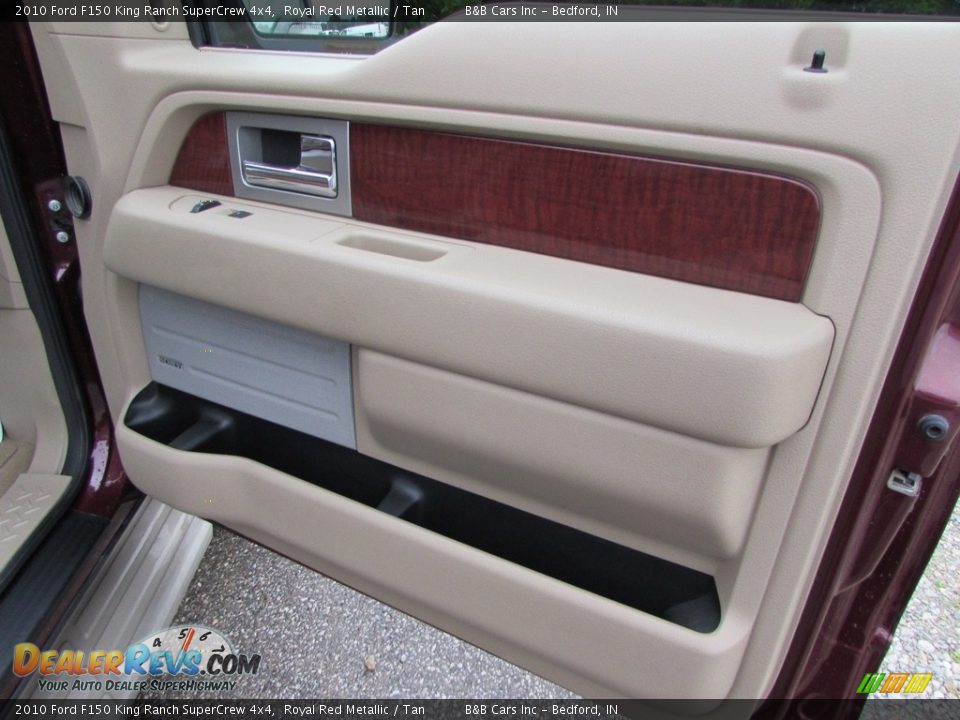 2010 Ford F150 King Ranch SuperCrew 4x4 Royal Red Metallic / Tan Photo #20