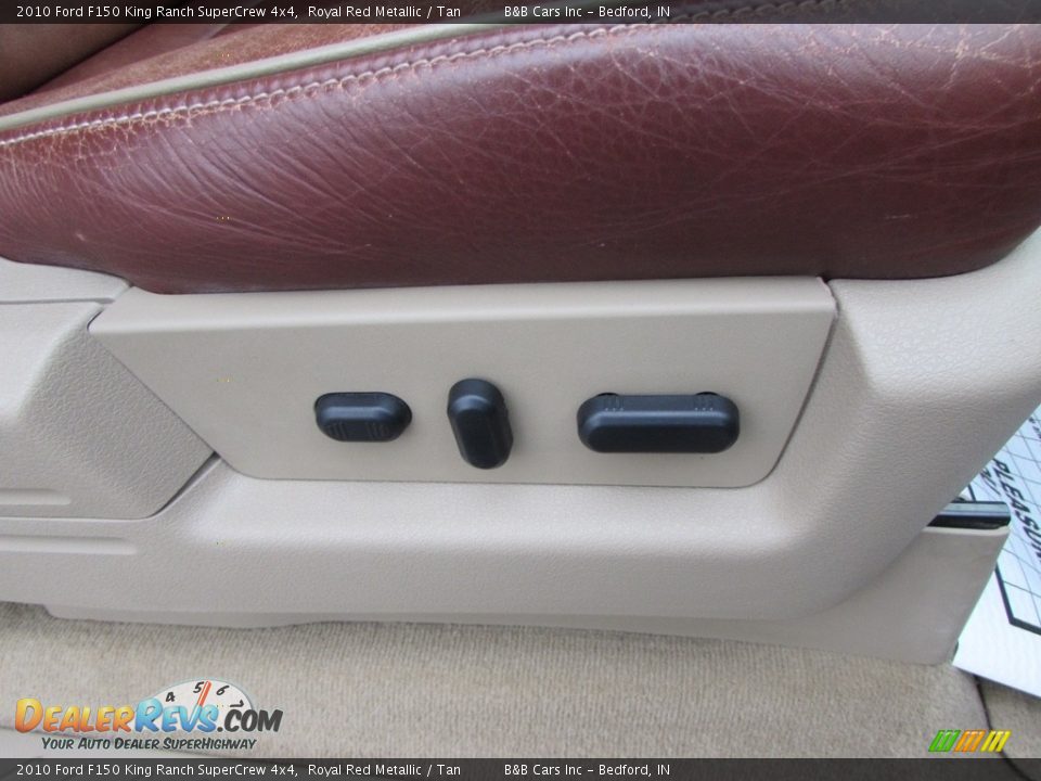 2010 Ford F150 King Ranch SuperCrew 4x4 Royal Red Metallic / Tan Photo #22