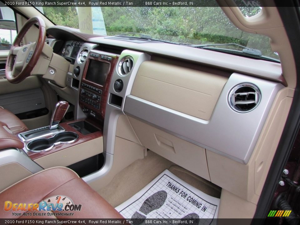 2010 Ford F150 King Ranch SuperCrew 4x4 Royal Red Metallic / Tan Photo #24