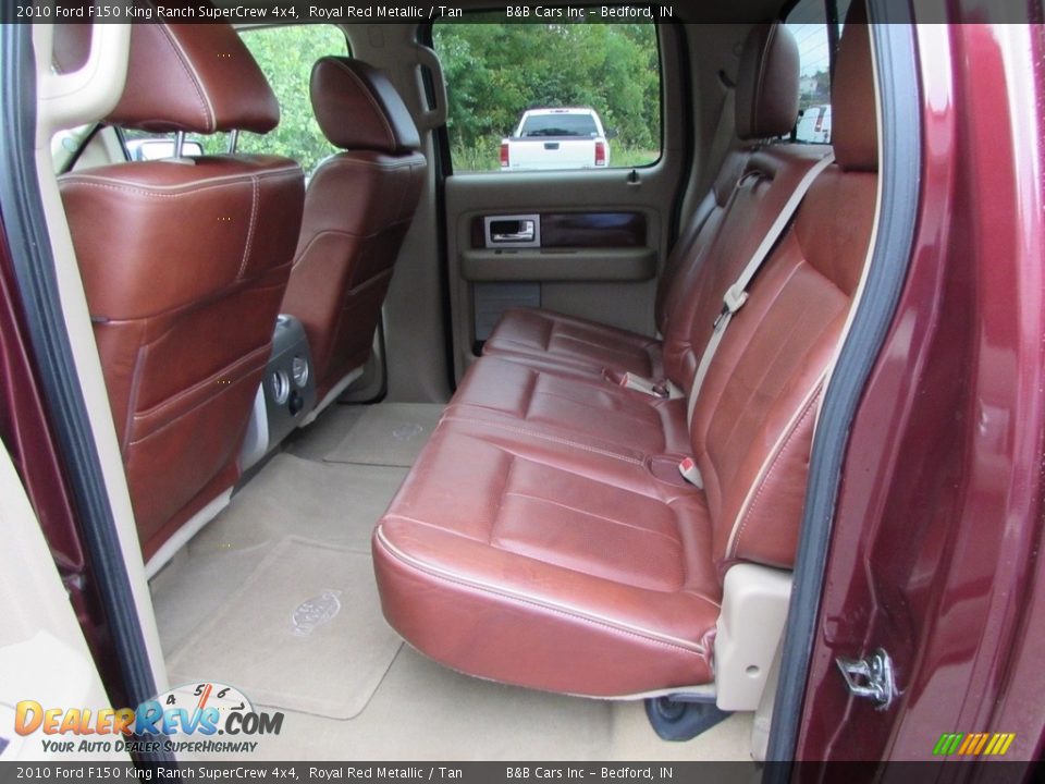 Rear Seat of 2010 Ford F150 King Ranch SuperCrew 4x4 Photo #25