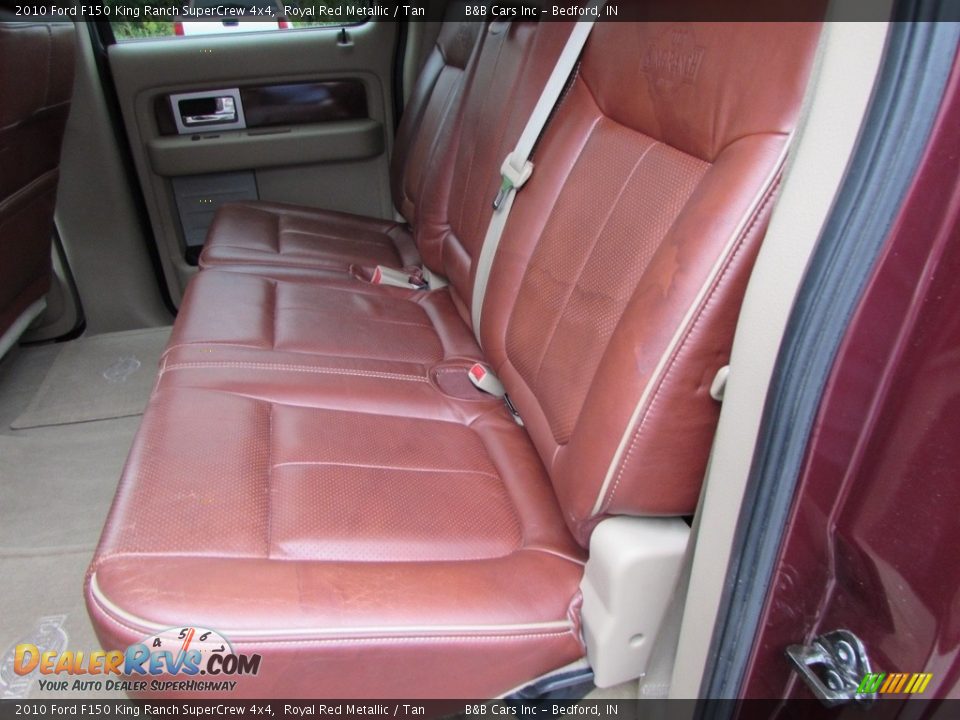 2010 Ford F150 King Ranch SuperCrew 4x4 Royal Red Metallic / Tan Photo #26