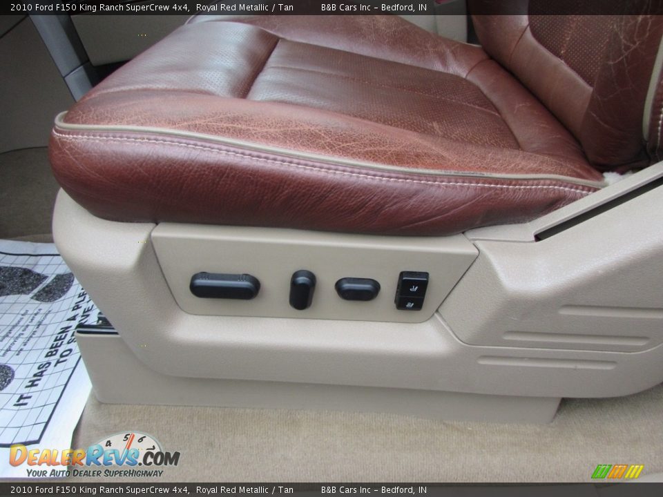 2010 Ford F150 King Ranch SuperCrew 4x4 Royal Red Metallic / Tan Photo #29