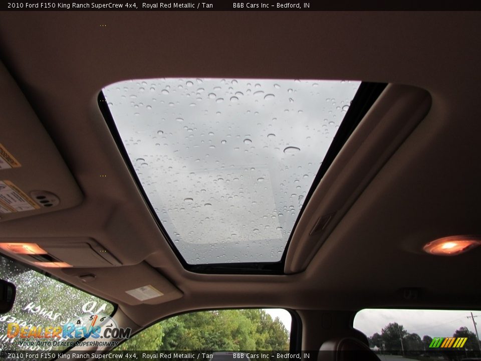 2010 Ford F150 King Ranch SuperCrew 4x4 Royal Red Metallic / Tan Photo #31