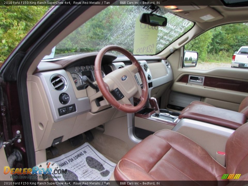 2010 Ford F150 King Ranch SuperCrew 4x4 Royal Red Metallic / Tan Photo #32