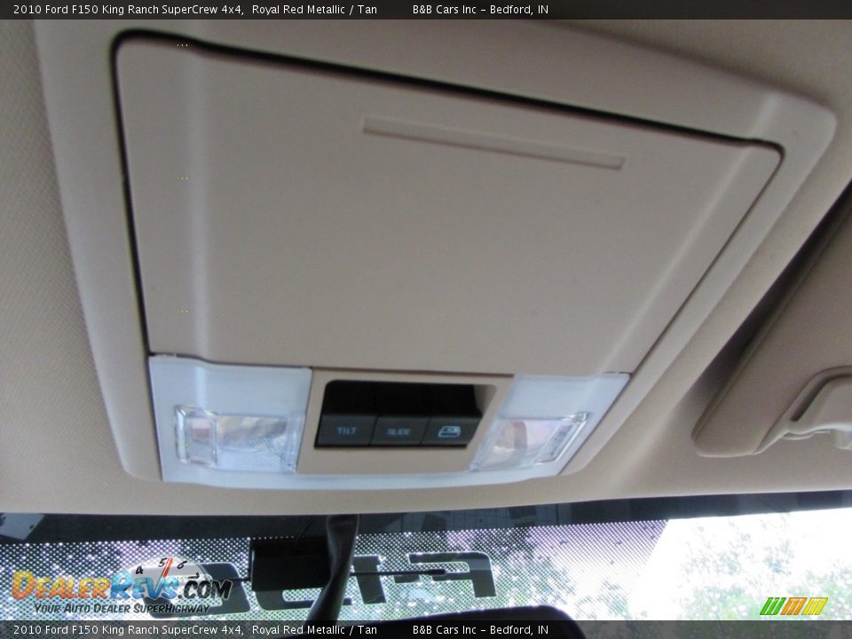 2010 Ford F150 King Ranch SuperCrew 4x4 Royal Red Metallic / Tan Photo #33