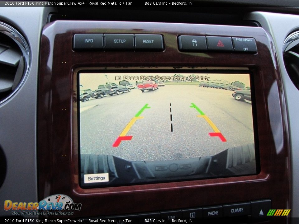 2010 Ford F150 King Ranch SuperCrew 4x4 Royal Red Metallic / Tan Photo #35