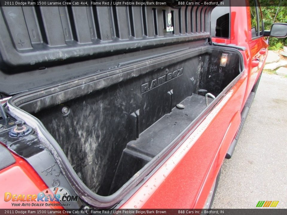 2011 Dodge Ram 1500 Laramie Crew Cab 4x4 Flame Red / Light Pebble Beige/Bark Brown Photo #21