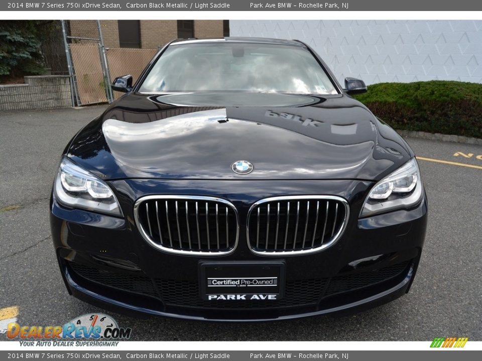 2014 BMW 7 Series 750i xDrive Sedan Carbon Black Metallic / Light Saddle Photo #7