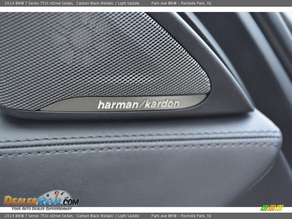 2014 BMW 7 Series 750i xDrive Sedan Carbon Black Metallic / Light Saddle Photo #10