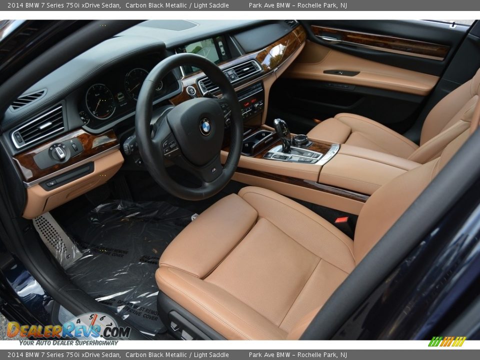 Light Saddle Interior - 2014 BMW 7 Series 750i xDrive Sedan Photo #11