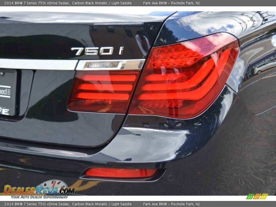 2014 BMW 7 Series 750i xDrive Sedan Carbon Black Metallic / Light Saddle Photo #23
