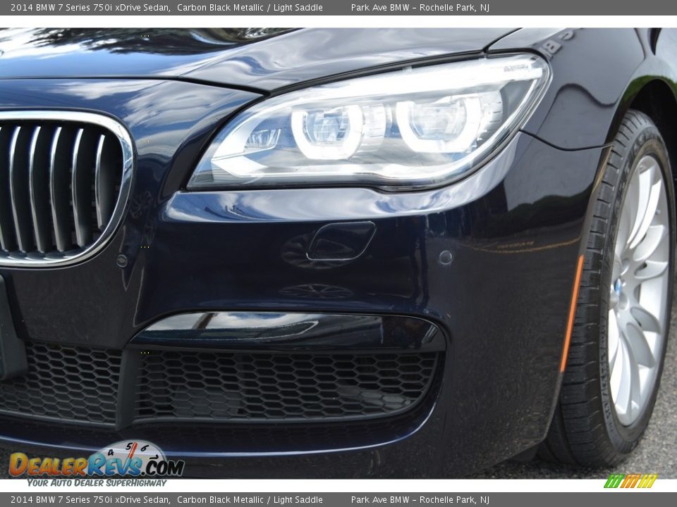 2014 BMW 7 Series 750i xDrive Sedan Carbon Black Metallic / Light Saddle Photo #31