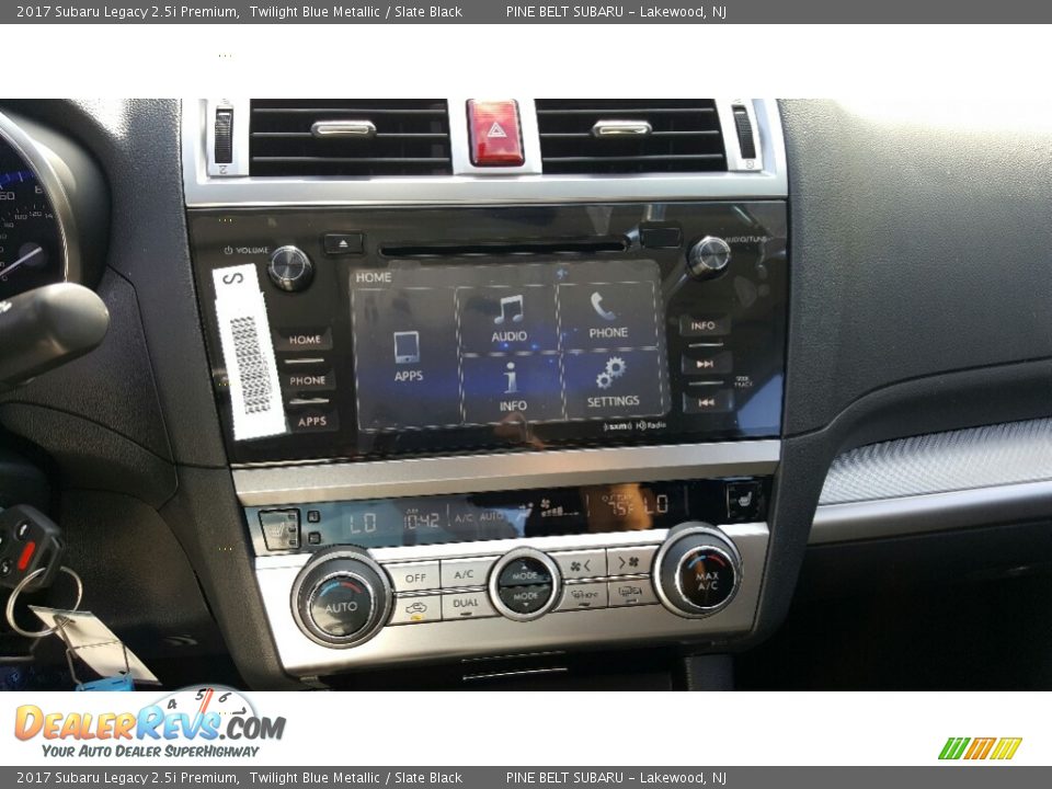 2017 Subaru Legacy 2.5i Premium Twilight Blue Metallic / Slate Black Photo #10
