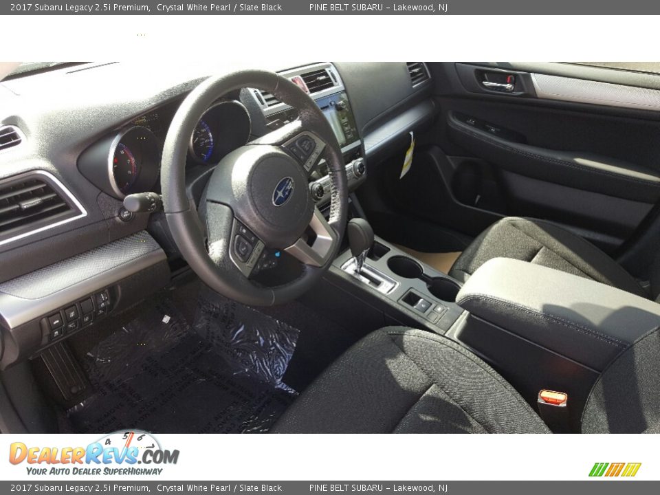 2017 Subaru Legacy 2.5i Premium Crystal White Pearl / Slate Black Photo #9