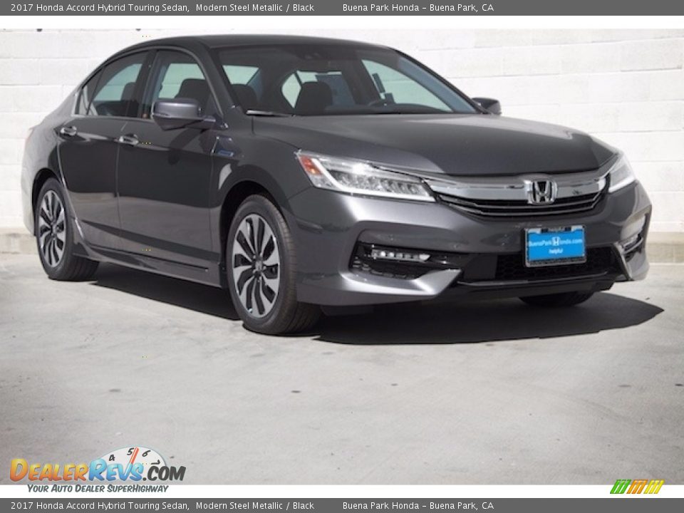 2017 Honda Accord Hybrid Touring Sedan Modern Steel Metallic / Black Photo #1