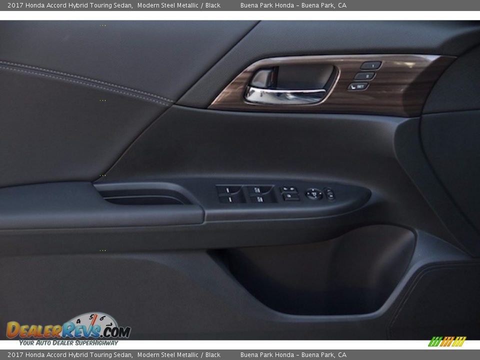 2017 Honda Accord Hybrid Touring Sedan Modern Steel Metallic / Black Photo #8