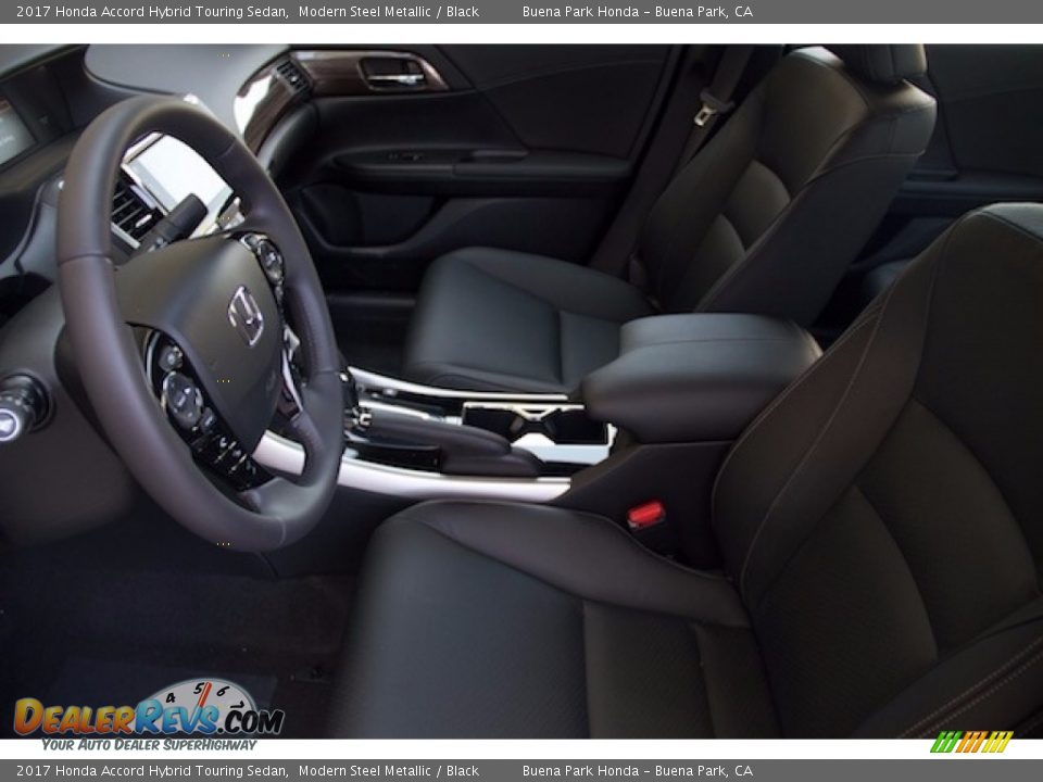 2017 Honda Accord Hybrid Touring Sedan Modern Steel Metallic / Black Photo #9