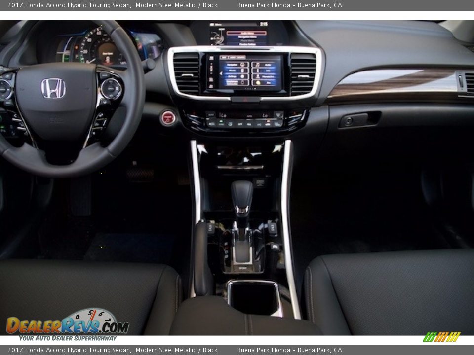 2017 Honda Accord Hybrid Touring Sedan Modern Steel Metallic / Black Photo #13