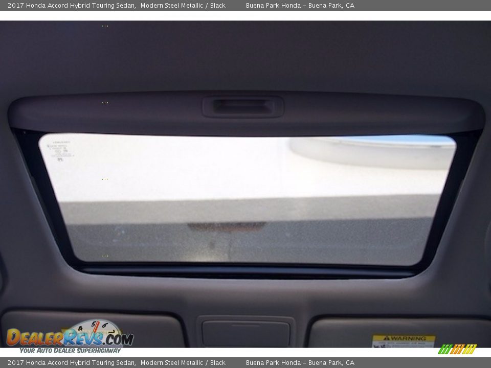 2017 Honda Accord Hybrid Touring Sedan Modern Steel Metallic / Black Photo #14