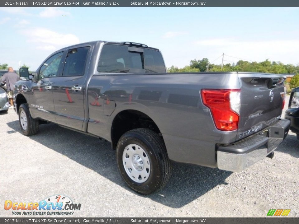 2017 Nissan TITAN XD SV Crew Cab 4x4 Gun Metallic / Black Photo #9