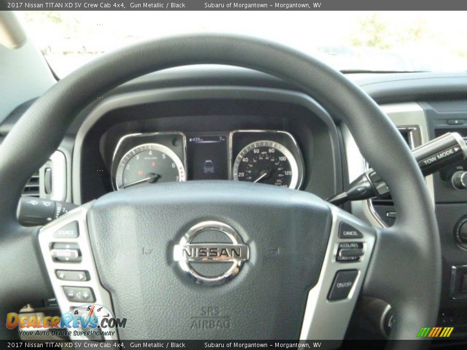 2017 Nissan TITAN XD SV Crew Cab 4x4 Gun Metallic / Black Photo #17
