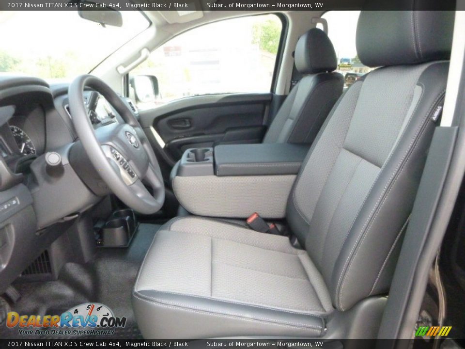 Black Interior - 2017 Nissan TITAN XD S Crew Cab 4x4 Photo #14
