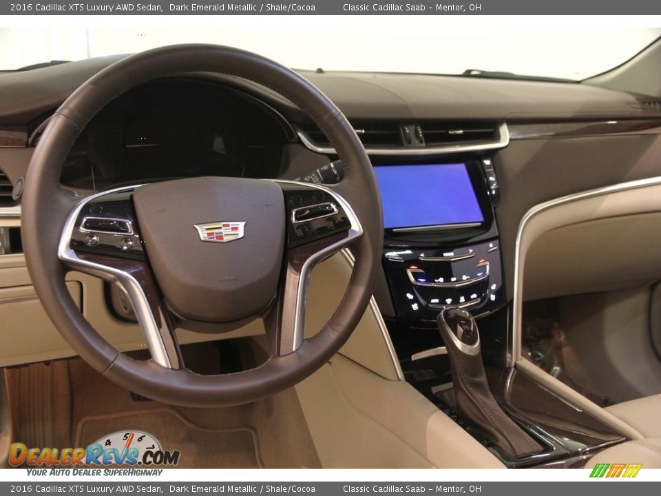 2016 Cadillac XTS Luxury AWD Sedan Dark Emerald Metallic / Shale/Cocoa Photo #6