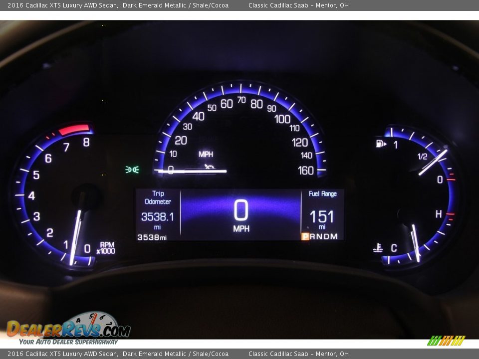 2016 Cadillac XTS Luxury AWD Sedan Dark Emerald Metallic / Shale/Cocoa Photo #7