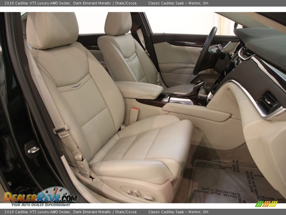 2016 Cadillac XTS Luxury AWD Sedan Dark Emerald Metallic / Shale/Cocoa Photo #14