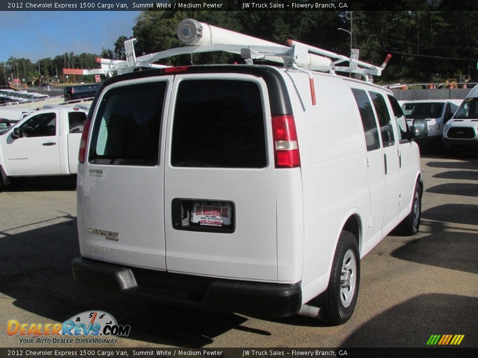 2012 Chevrolet Express 1500 Cargo Van Summit White / Medium Pewter Photo #6