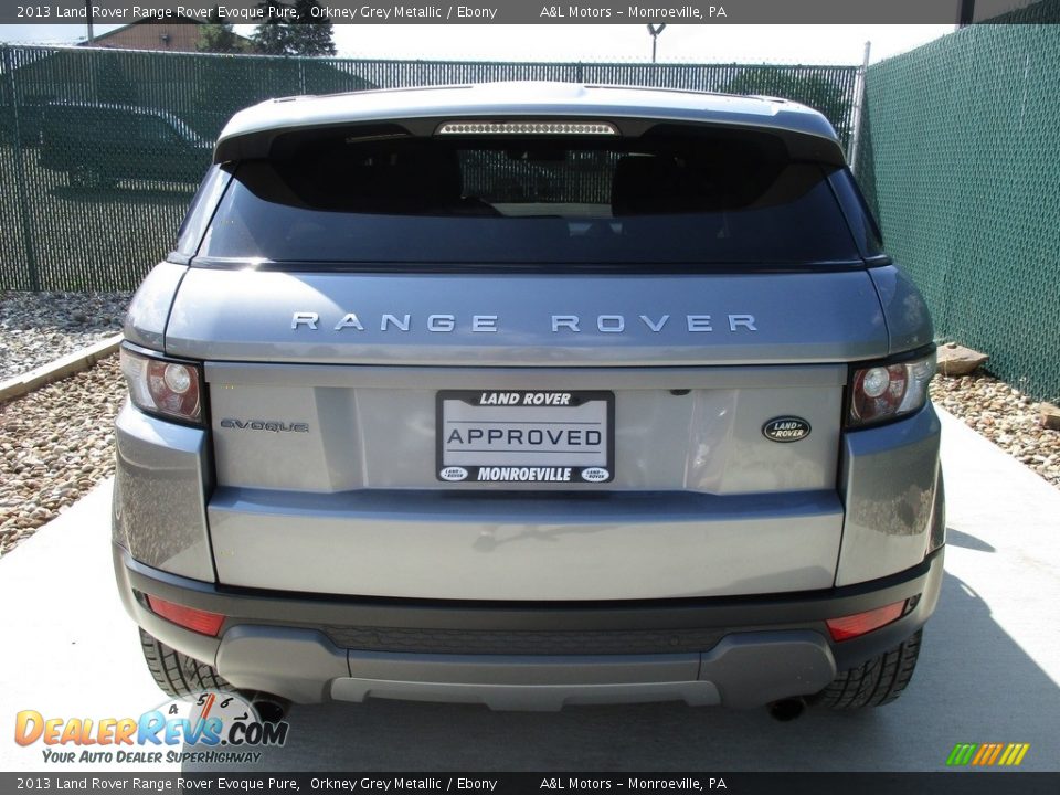 2013 Land Rover Range Rover Evoque Pure Orkney Grey Metallic / Ebony Photo #9