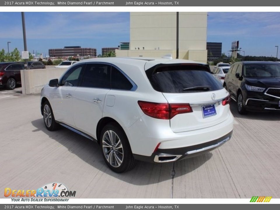 2017 Acura MDX Technology White Diamond Pearl / Parchment Photo #5