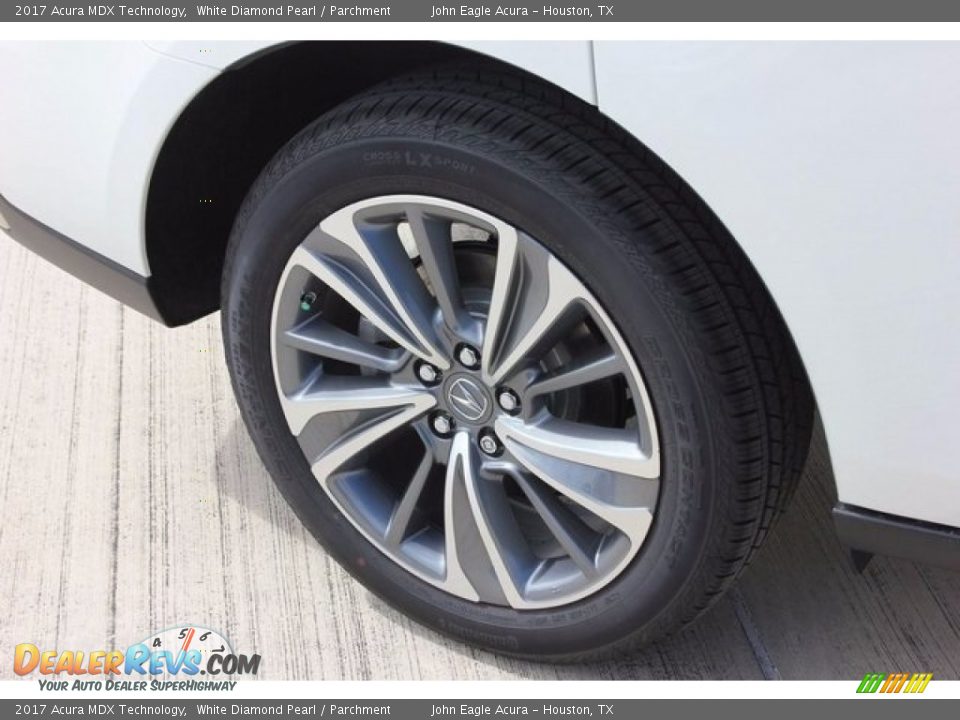 2017 Acura MDX Technology White Diamond Pearl / Parchment Photo #12
