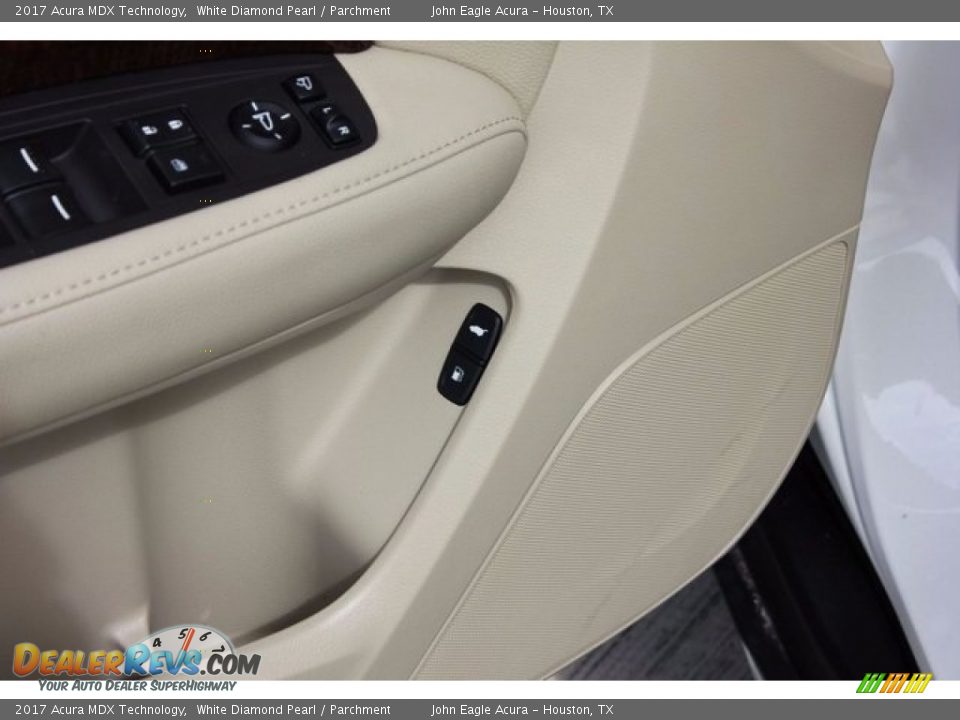 2017 Acura MDX Technology White Diamond Pearl / Parchment Photo #17