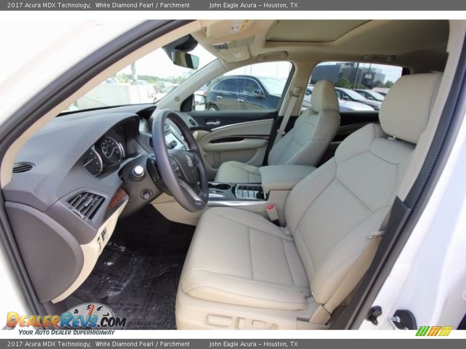 2017 Acura MDX Technology White Diamond Pearl / Parchment Photo #20