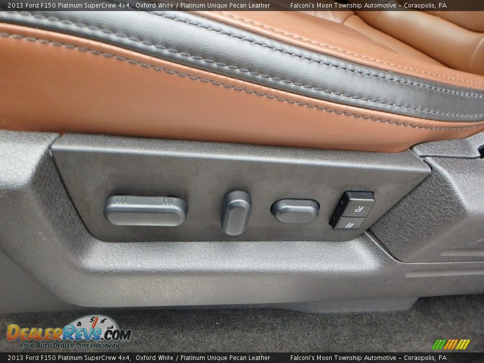 2013 Ford F150 Platinum SuperCrew 4x4 Oxford White / Platinum Unique Pecan Leather Photo #19